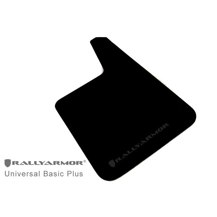 Rally Armor MF20-BAS-BLK - Universal - Black Mud Flap/Black Logo