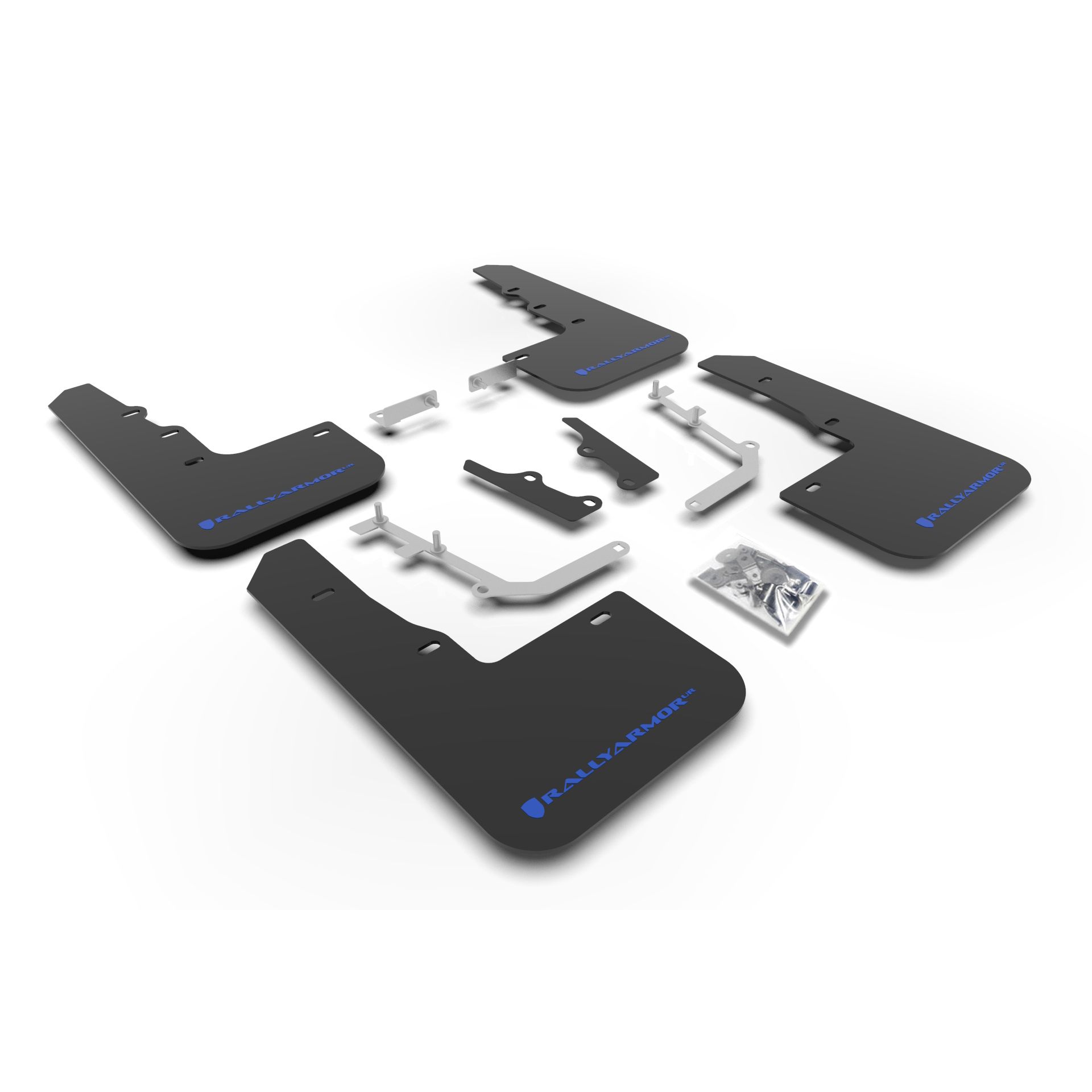 Rally Armor MF65-UR-BLK/BL 2020-2025 Hyundai Venue Black Mud Flap/Blue Logo